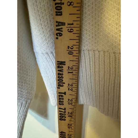 Cotton: On 1/4 zip black and white mock turtleneck sweater sweatshirt - Picture 4 of 5